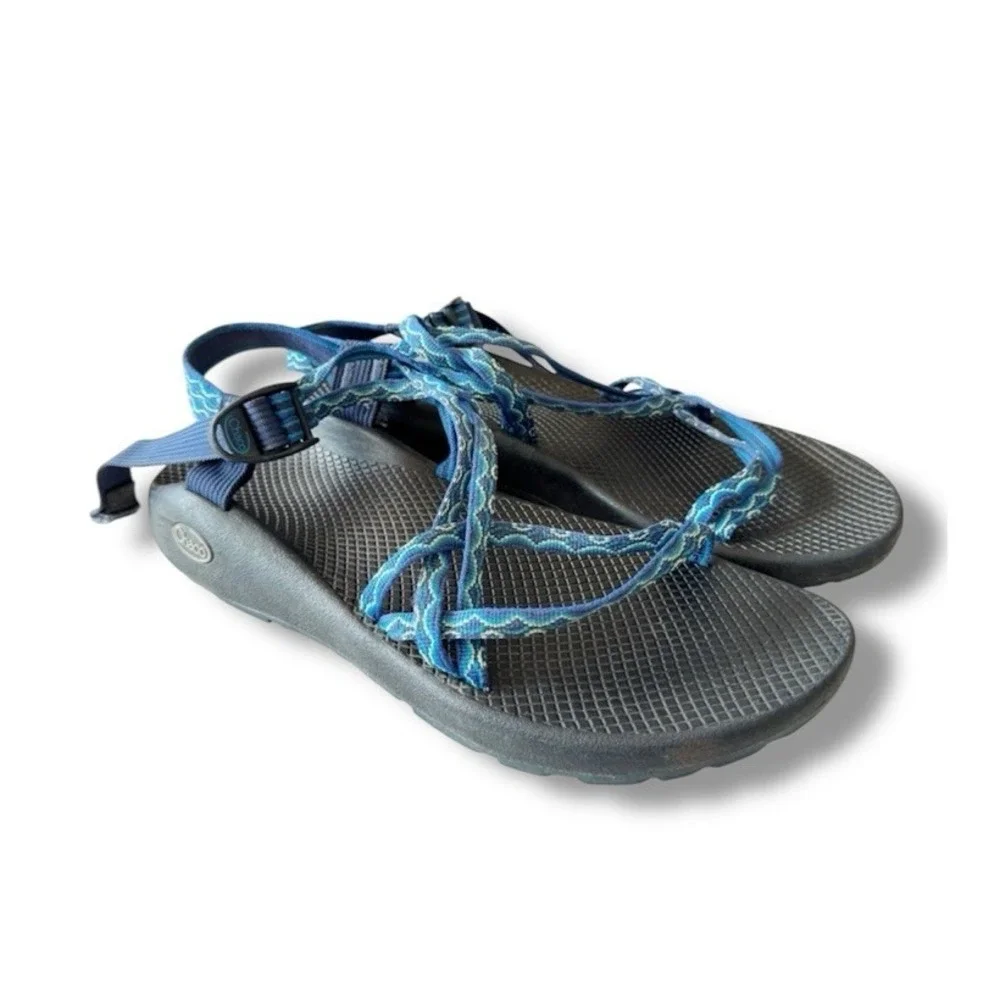 Chaco Black Sandals with Light Blue Accent Straps Chaco Z/cloud Women main image 3